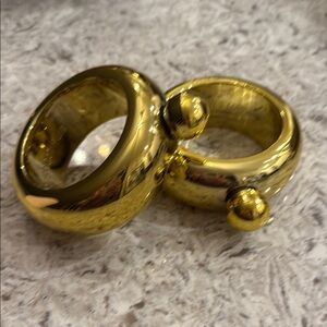 2 Gold-Tone Bracelet Flasks